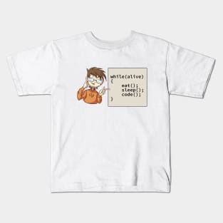 Lifestyle of a programmer Kids T-Shirt